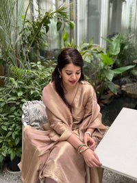 Nargis Blush Tissue Silk Suit Set