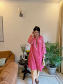 Ira Pink & Gold Striped Tissue Set