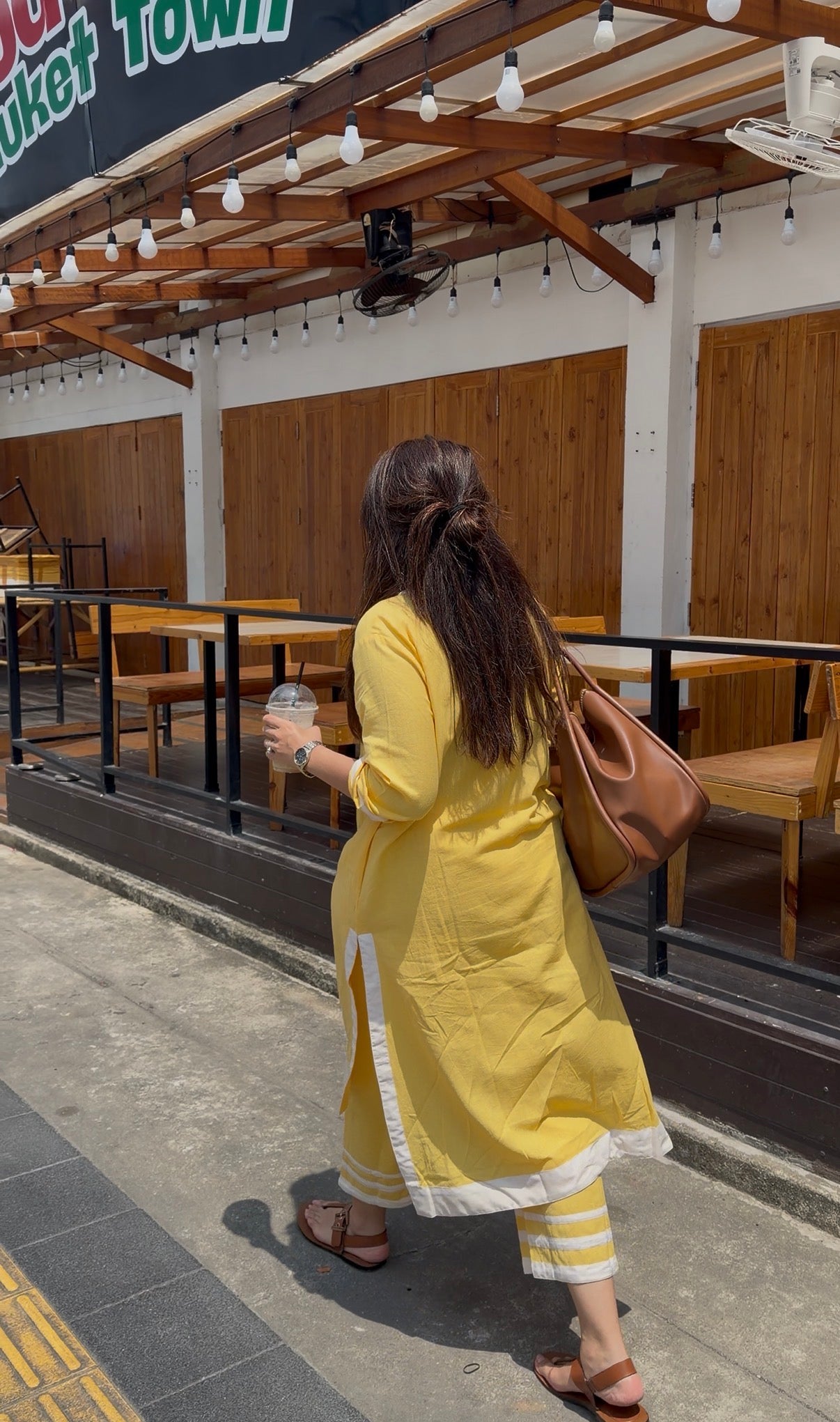 Nazm Yellow Cotton Co-ord Set