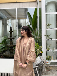 Nargis Blush Tissue Silk Suit Set