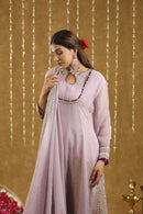 Maya Lilac Anarkali Suit Set