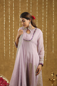 Maya Lilac Anarkali Suit Set