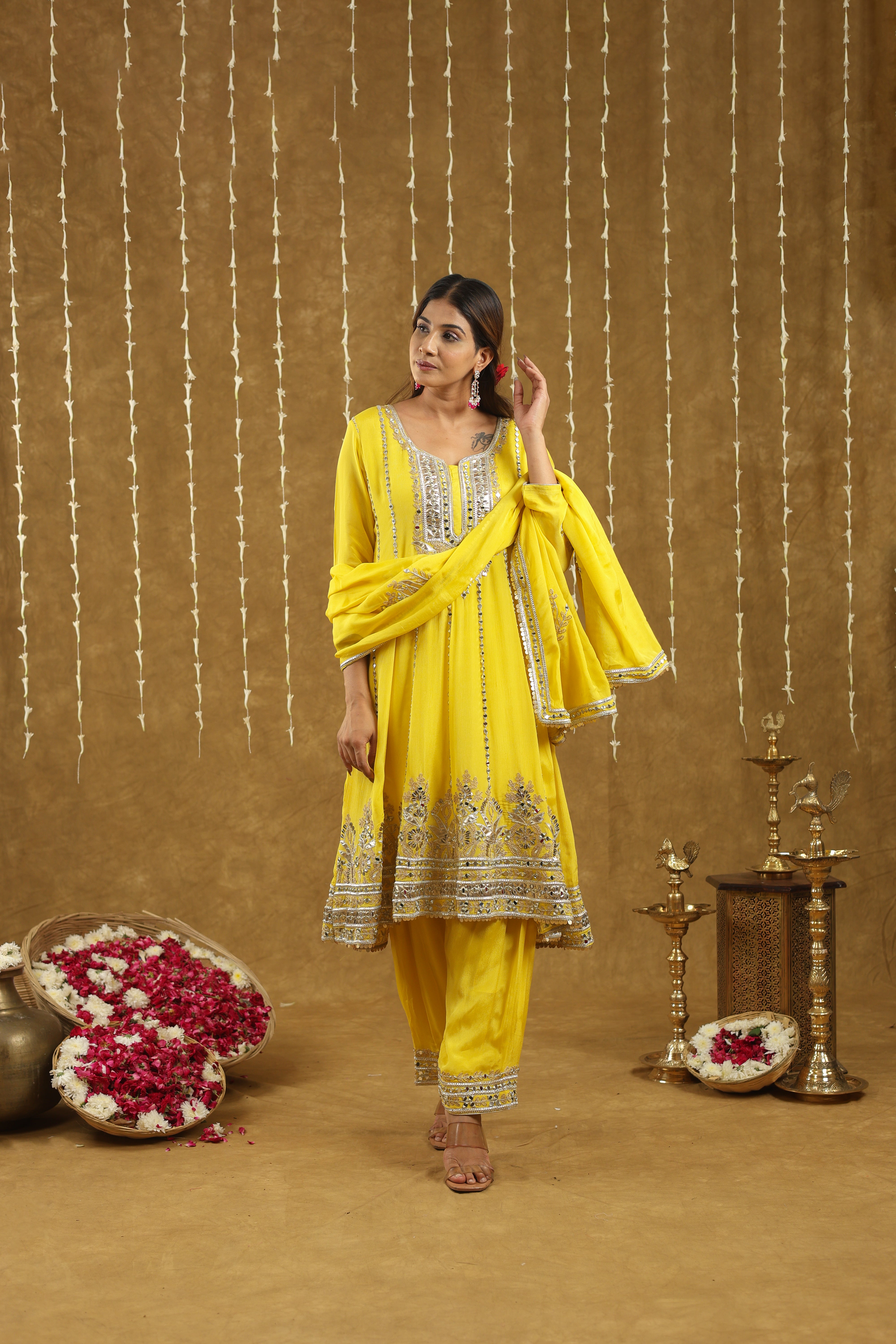 Nayab Yellow Suit Set