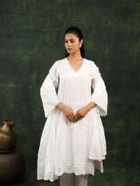 Noor White Kurta Suit Set With Dupatta