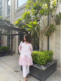 Safa Pink Cotton Suit Set with dupatta