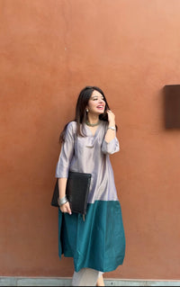 Mehr Emerald Grey Co-ord Set