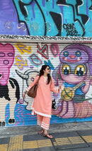 Nazm Peachy Cotton Co-ord Set