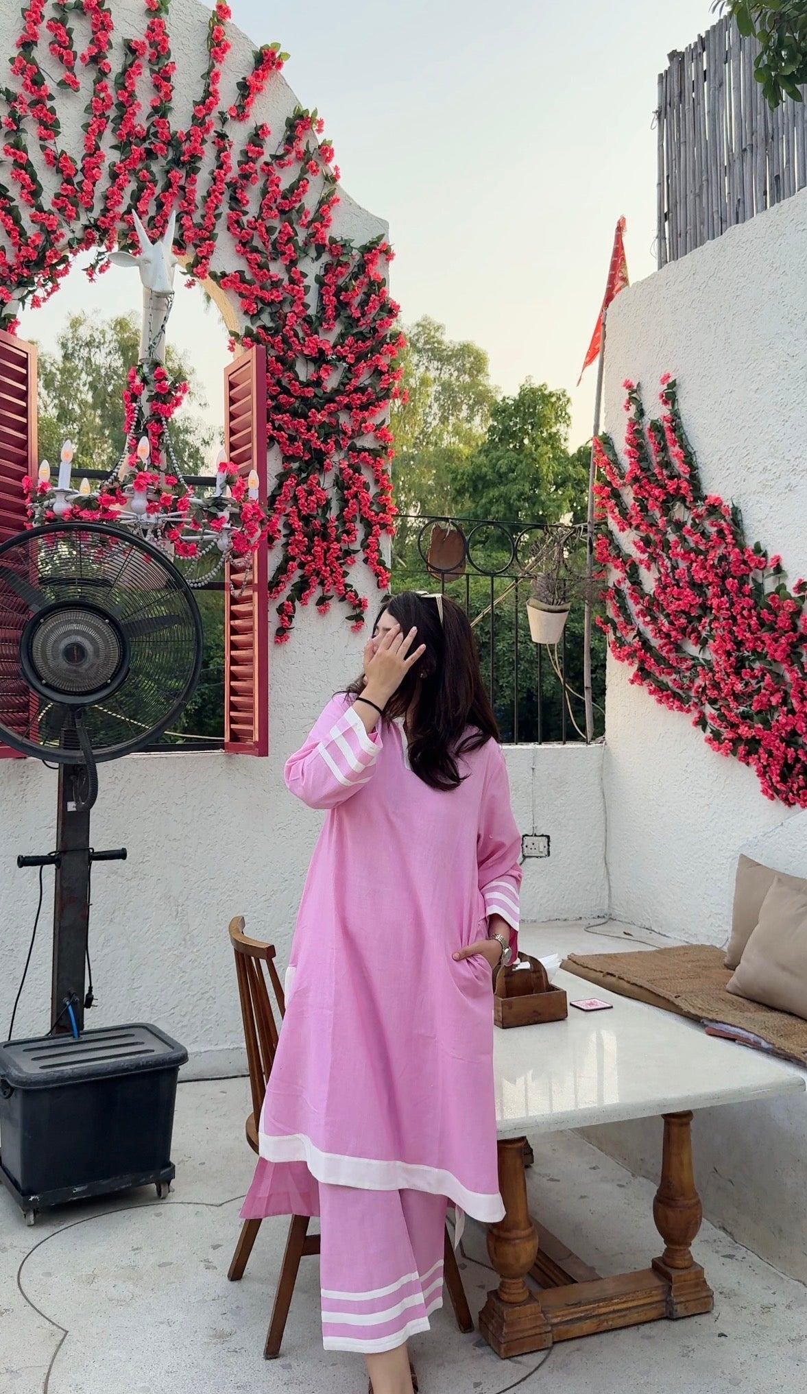 Nazm Pink Coord Set