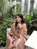 Nargis Blush Tissue Silk Suit Set