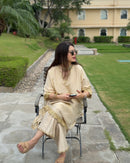 Saba Ivory Tissue Kaftan Set