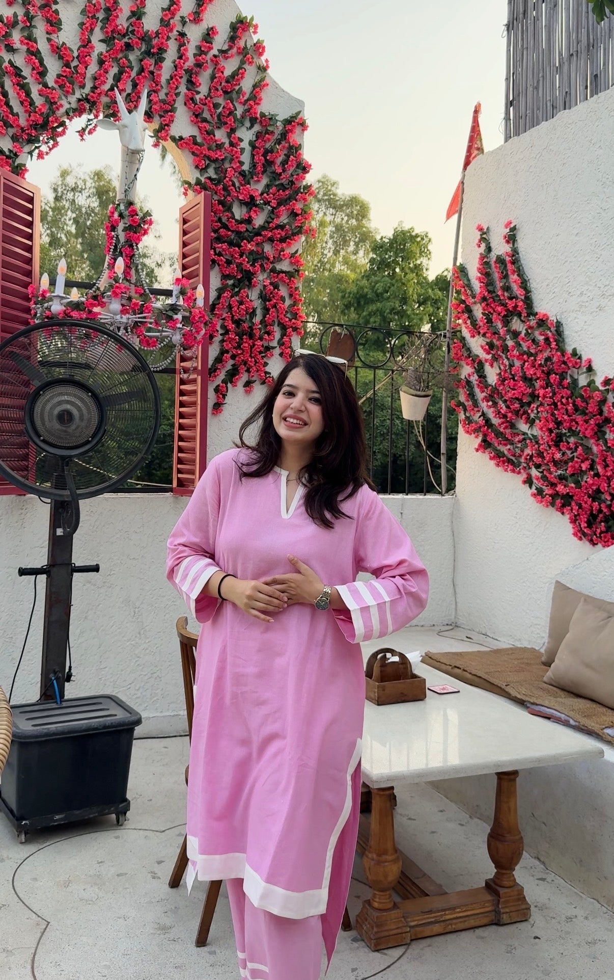 Nazm Pink Coord Set