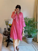 Ira Pink & Gold Striped Tissue Set