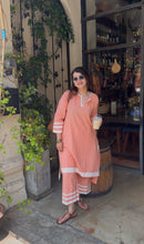 Nazm Peachy Cotton Co-ord Set