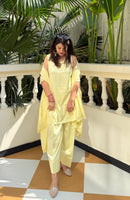 Mahira Butter Yellow Farshi Suit Set