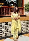 Mahira Butter Yellow Farshi Suit Set