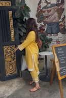 Nazm Yellow Cotton Co-ord Set