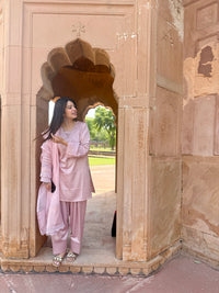 Mahira Rose Pink Farshi Suit Set