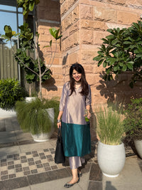 Mehr Emerald Grey Co-ord Set