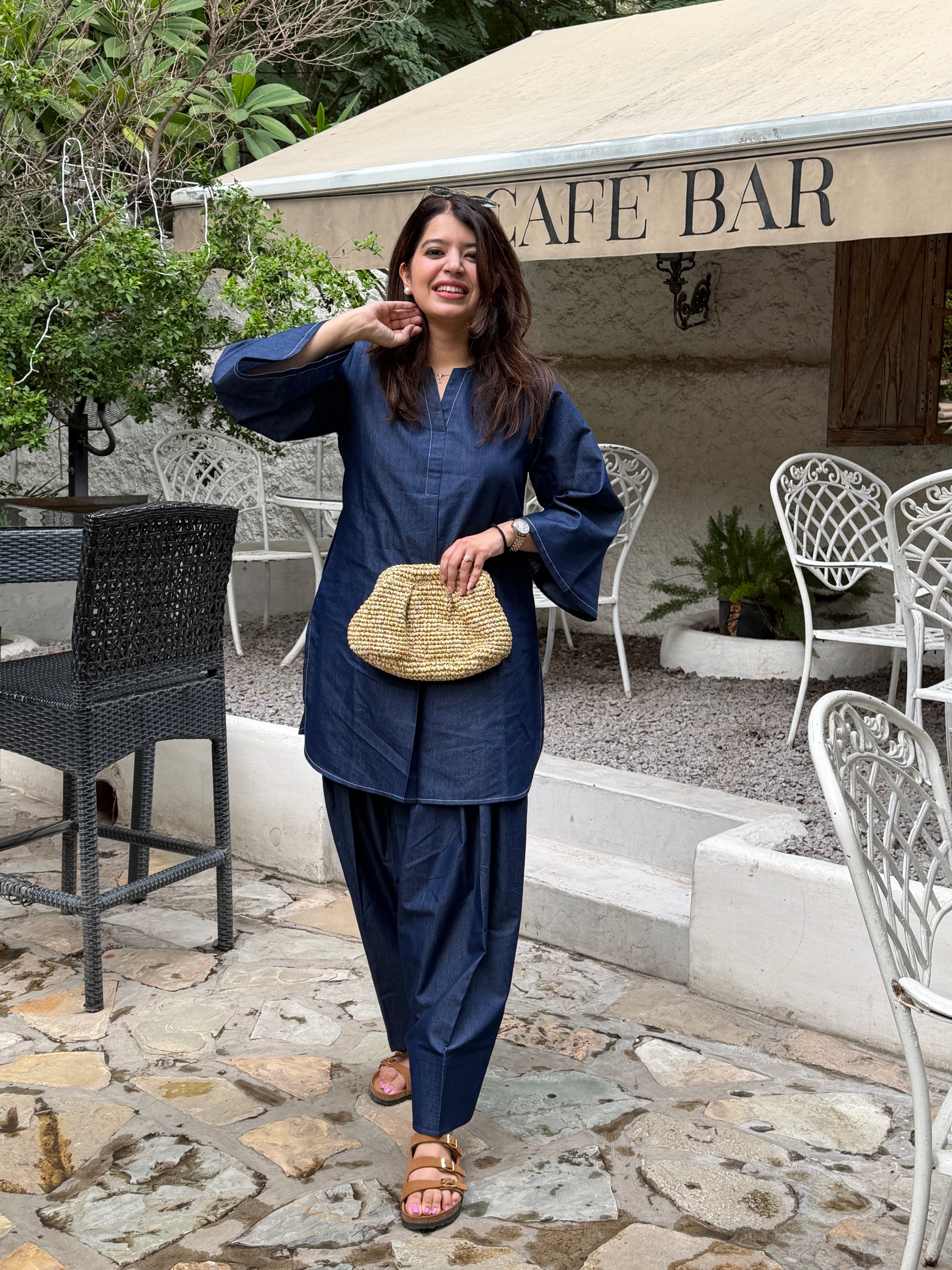 Myra Denim Farshi Coord Set