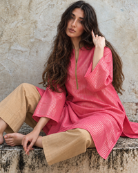 Aiza Pink & Gold Striped Tissue Set
