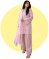 Mahira Rose Pink Farshi Suit Set